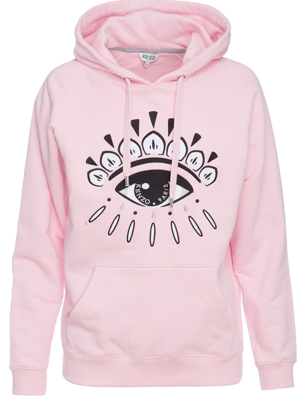 Kenzo Pink Embroidered Eye Hooded Sweatshirt, Size XS